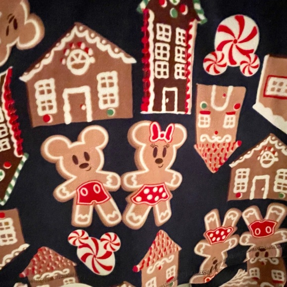 Disney Gingerbread and Candy Kids Pajama Set - Navy and Brown - Picture 9 of 9